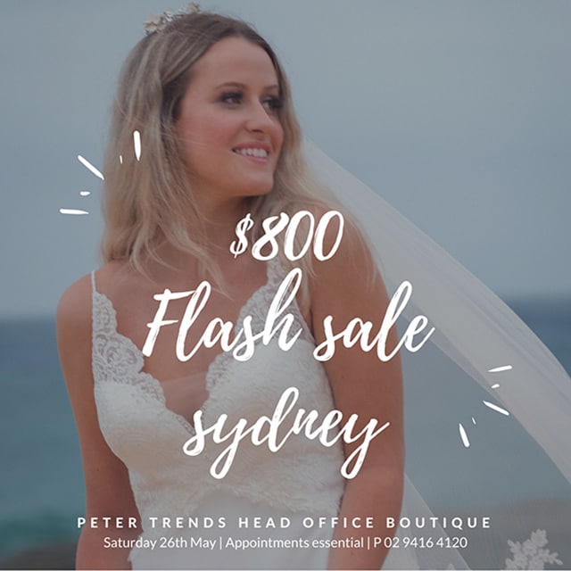 Flash Bridal Sale | Sydney Head Office | Peter Trends Bridal